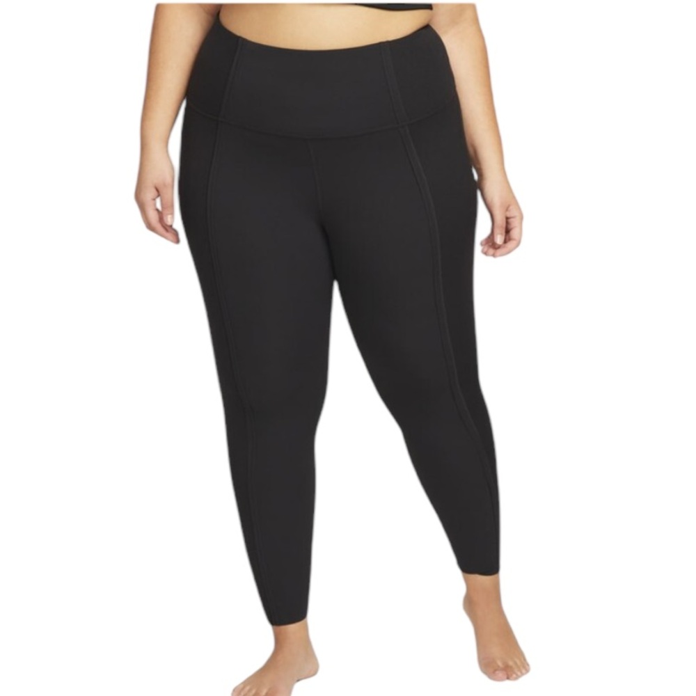 Nike Yoga Luxe Dri-FIT Women's High-Waisted 7/8 Infinalon Leggings Black Size 3X